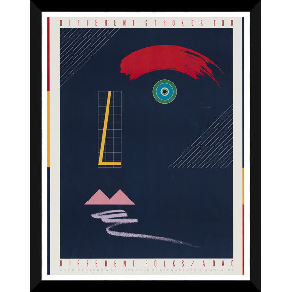 AllModern MidCentury Vintage Art Poster, "Different Folks", Circa 1965